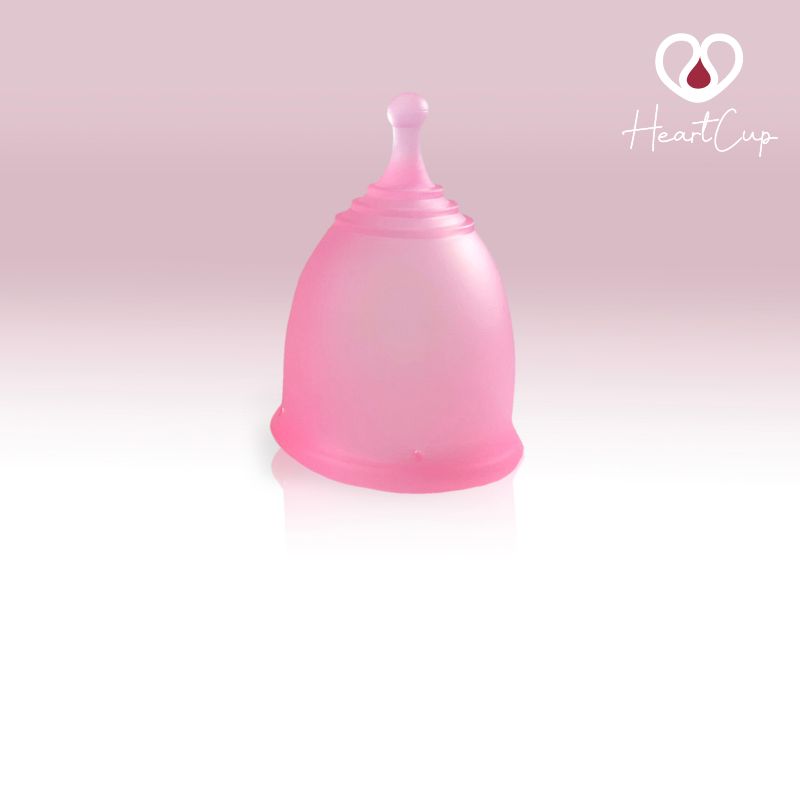 HeartCup Active fast menstruationskop rosa farve Heavy B størrelse