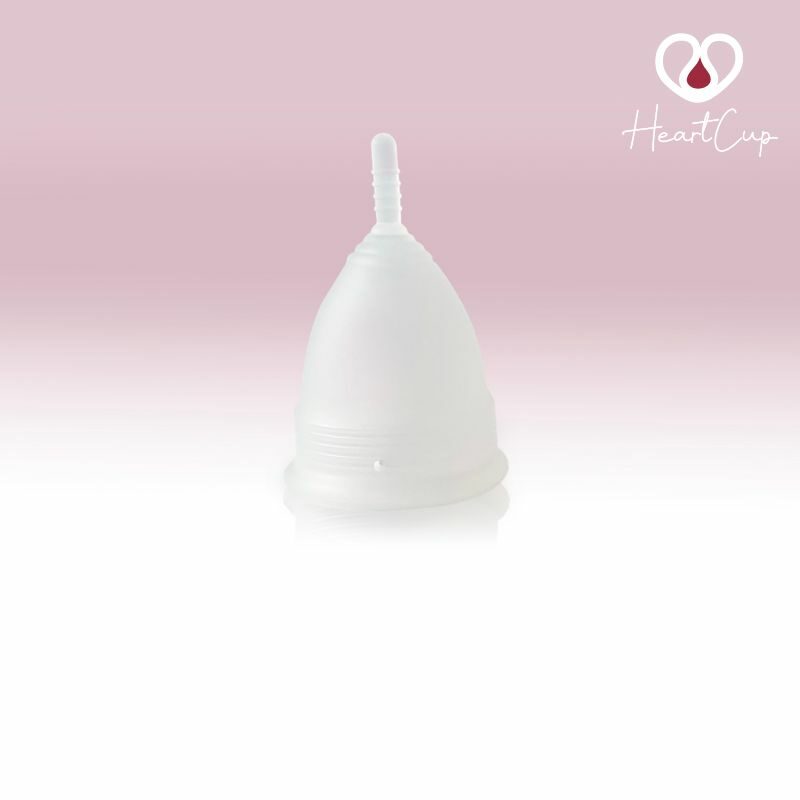 HeartCup Classic blød menstruationskop hvid farve Mini størrelse