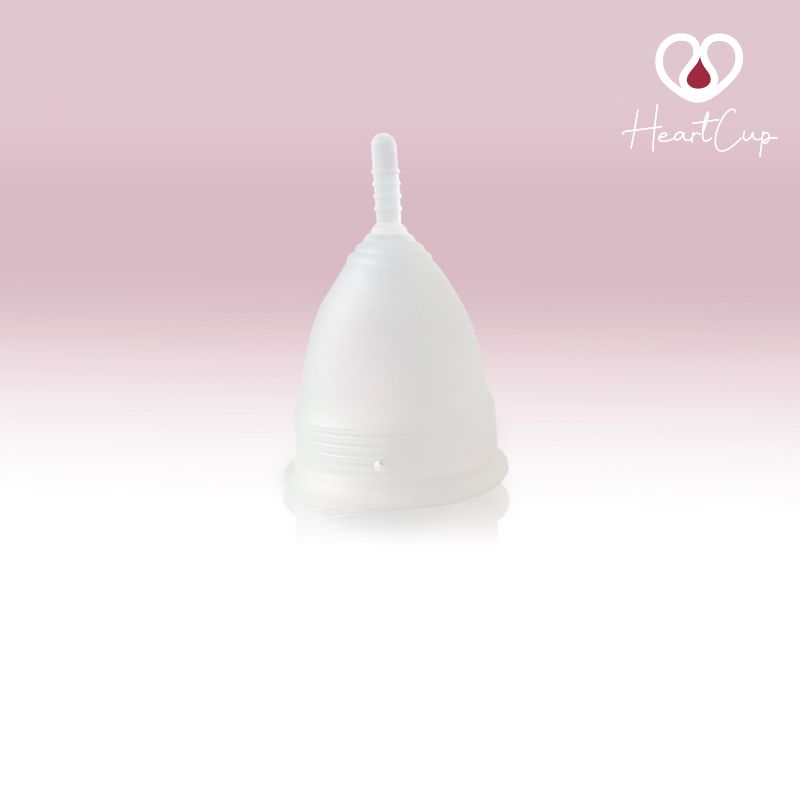 HeartCup Classic blød menstruationskop hvid farve Mini størrelse