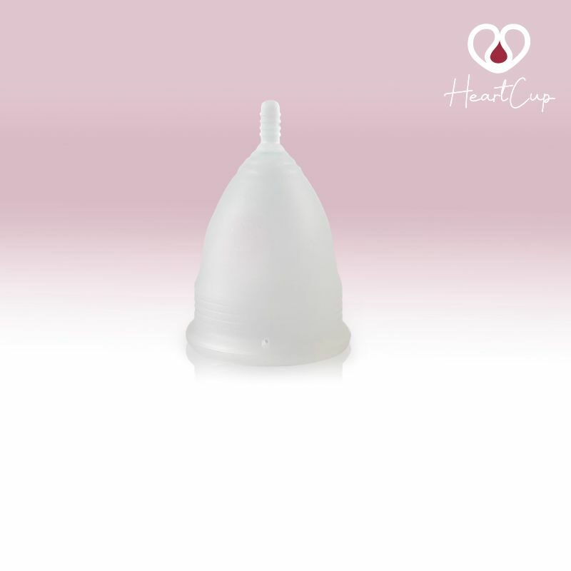HeartCup Classic blød menstruationskop hvid farve Regular A størrelse