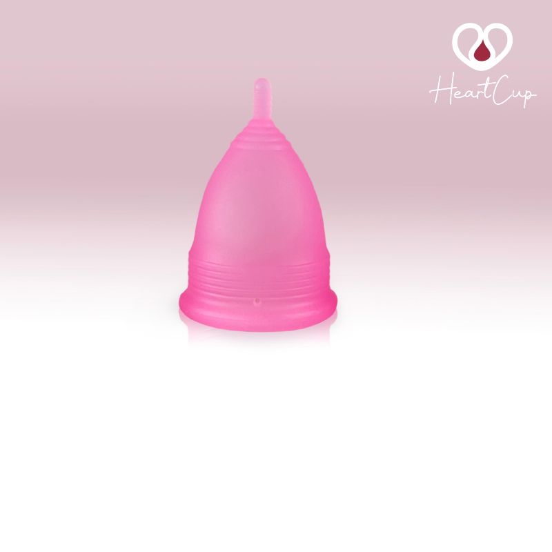 HeartCup Classic blød menstruationskop rosa farve Regular A størrelse